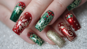 christmas nail designs Hieme.shop