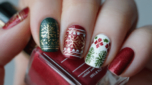 christmas nail designs Hieme.shop